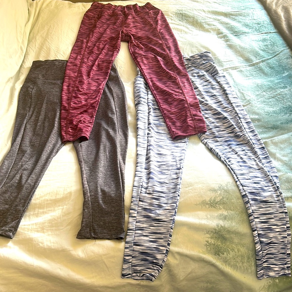 ZonePro 3pk Pocket Leggings - Size Medium